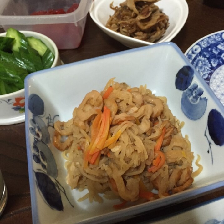 切り干し大根とちくわの煮物